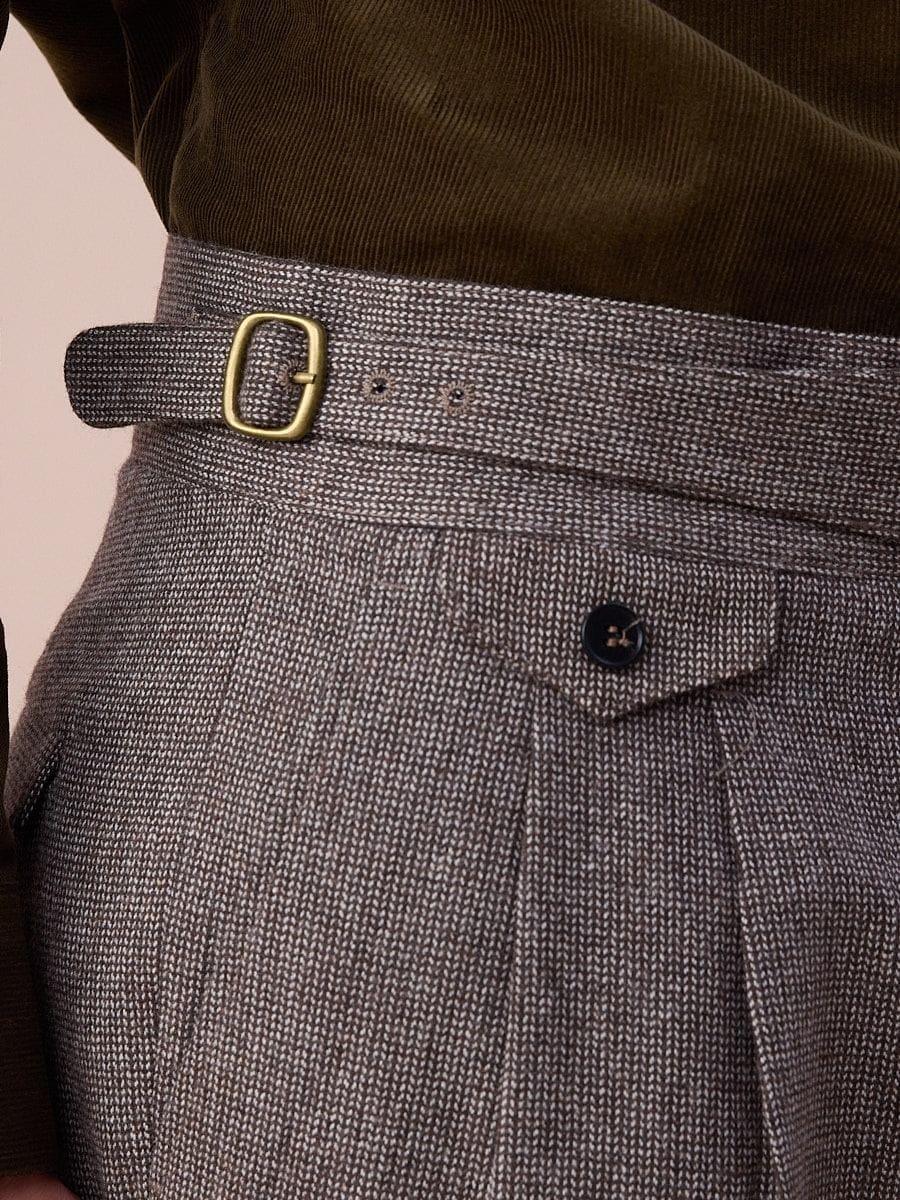 Marini Bergamo High Waisted Wool Grukha Trousers