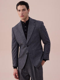 Marini Bergamo Single-Breasted Wool Blazer