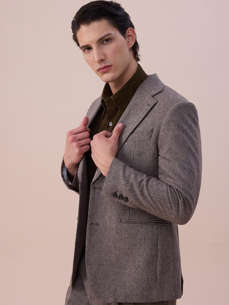 Marini Bergamo Single-Breasted Wool Blazer