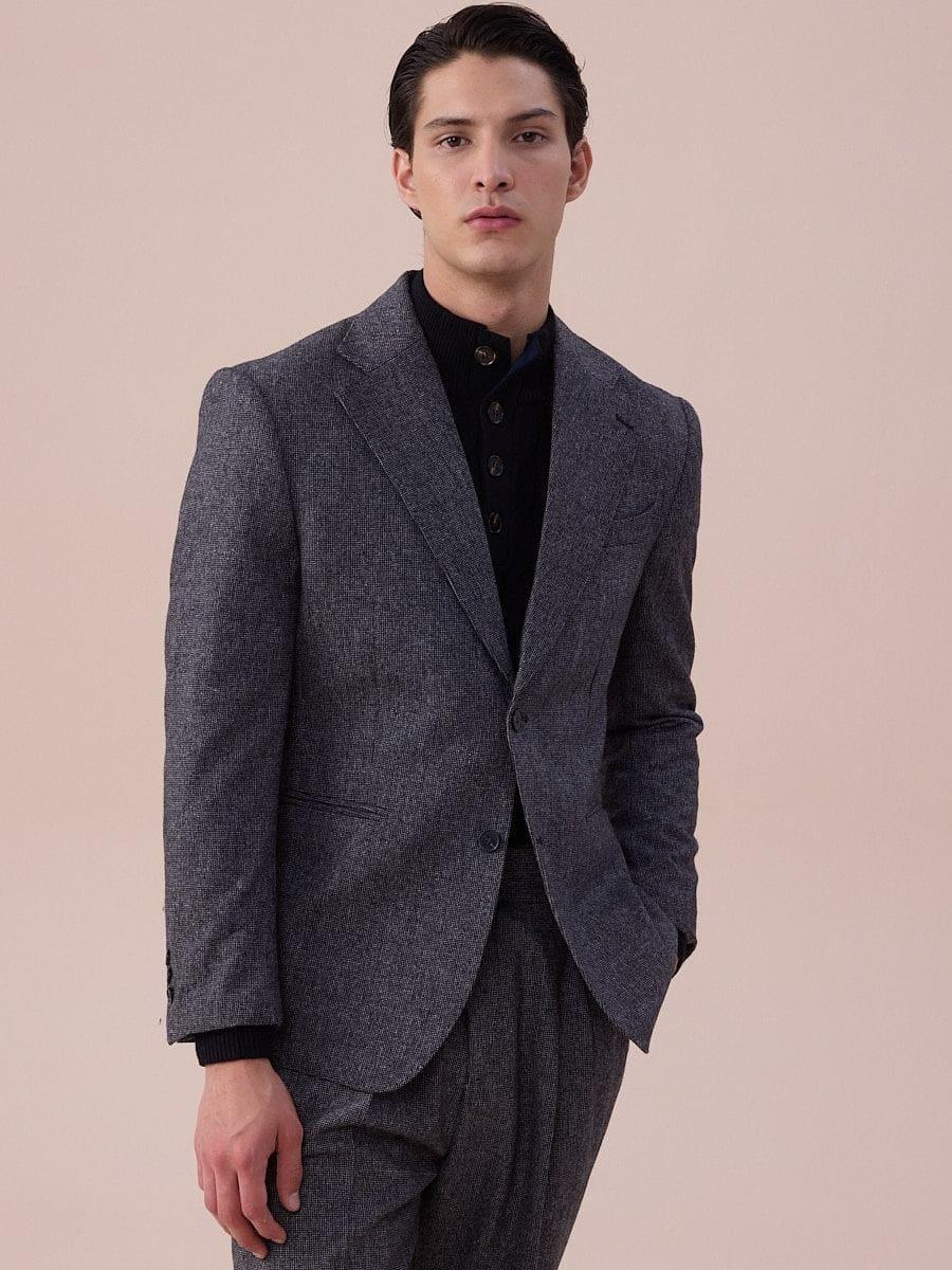 Marini Bergamo Single-Breasted Wool Blazer