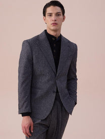Marini Bergamo Single-Breasted Wool Blazer
