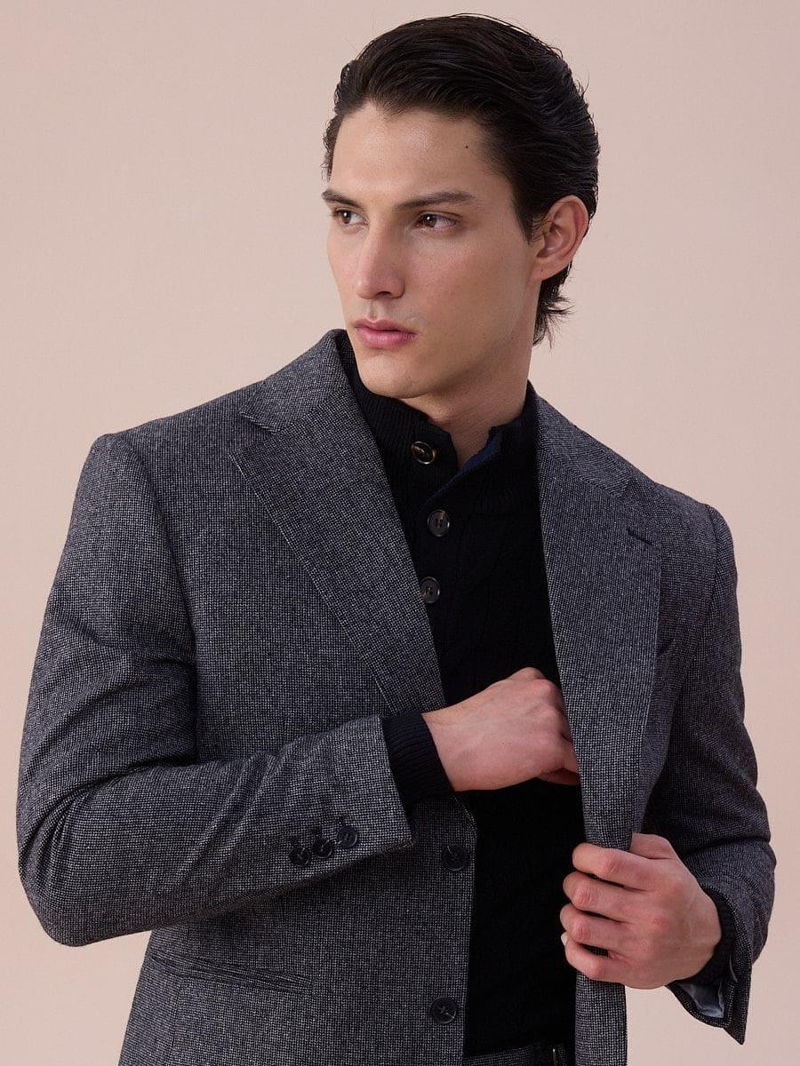 Marini Bergamo Single-Breasted Wool Blazer