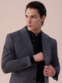 Marini Bergamo Single-Breasted Wool Blazer