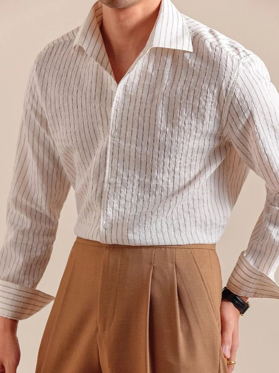 Marini Caltrano Striped Shirt