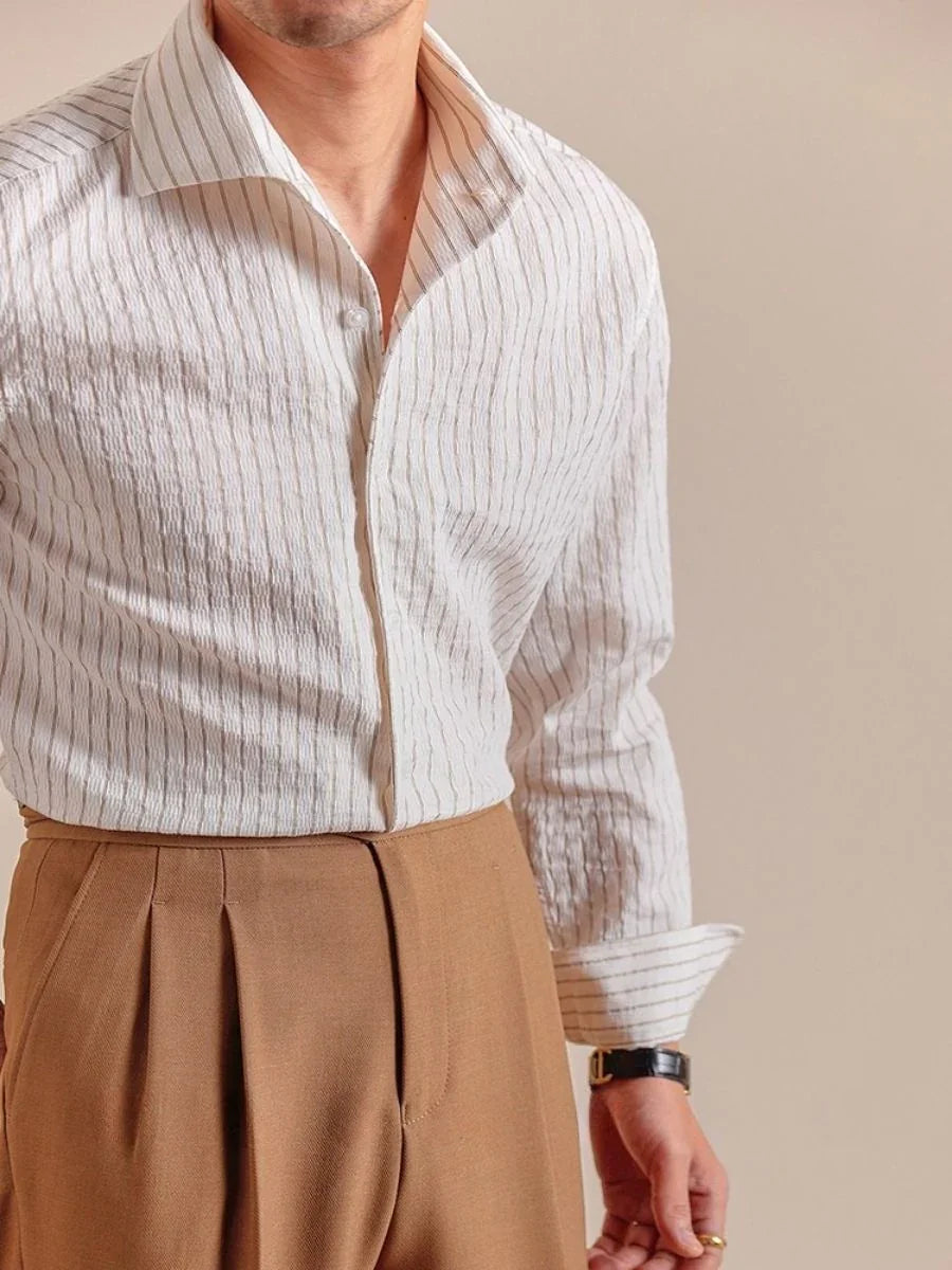 Marini Caltrano Striped Shirt