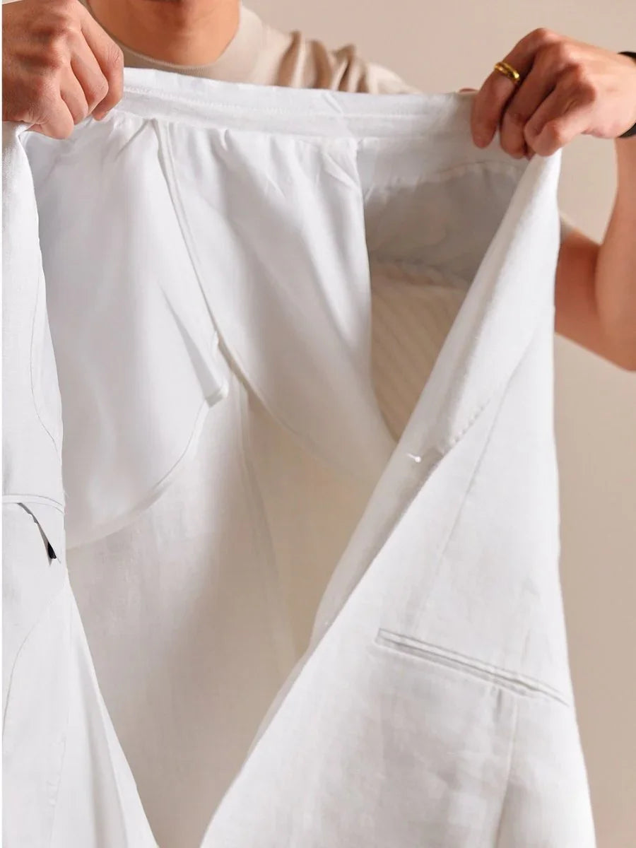 Marini Capri 100 % Linen Double-Breasted Blazer