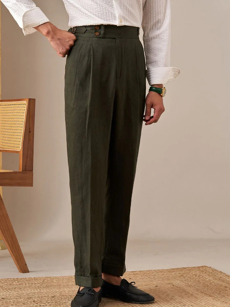 high waisted capri dress pants Cecico Boyfriend Shirt Dress main image 1