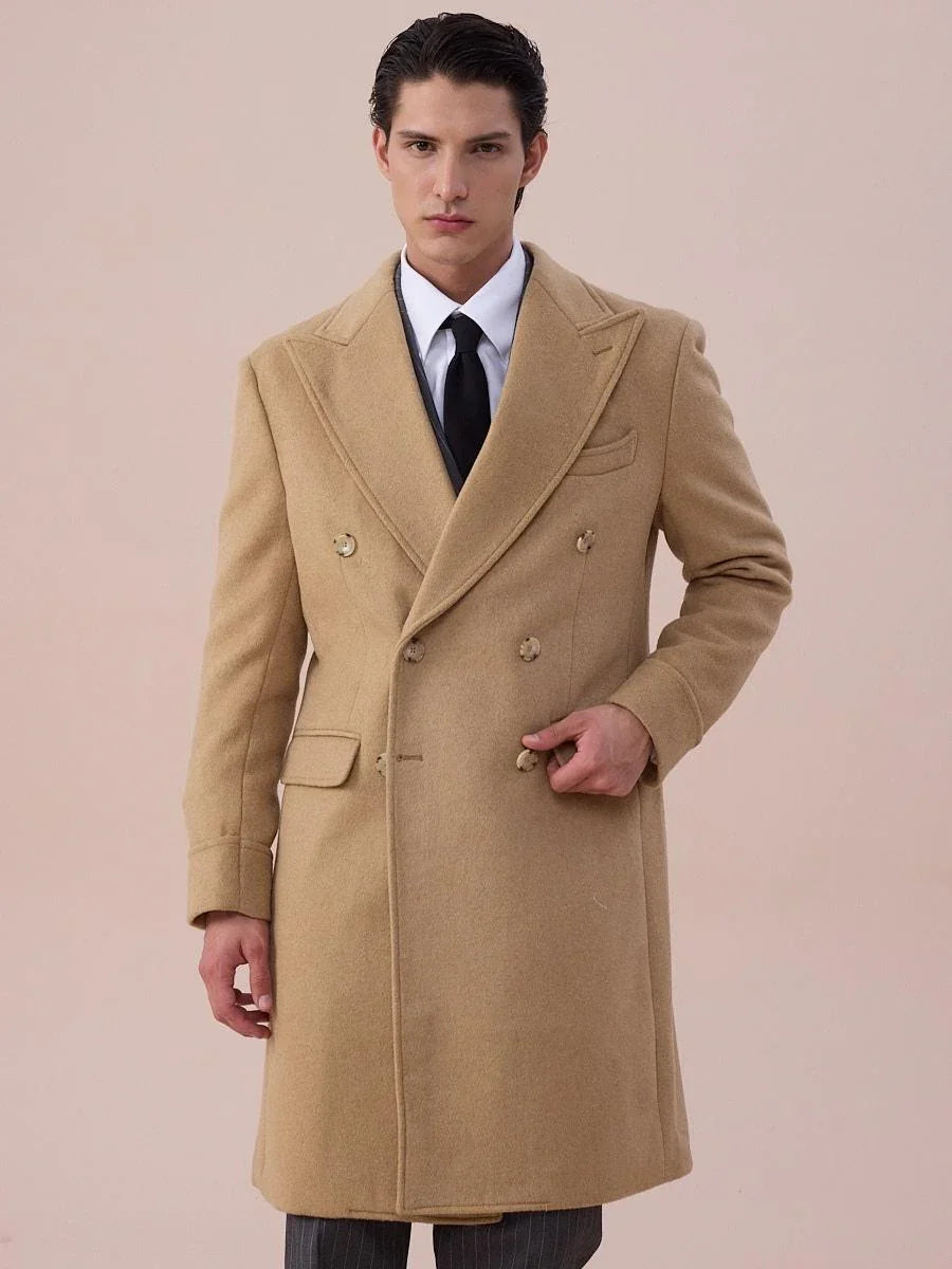 Marini Cortona Double-Breasted Overcoat