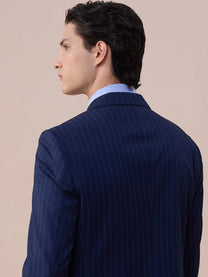 Marini Cremona Double-Breasted Pinstripe Blazer