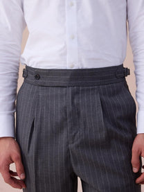 Marini Cremona High-Waist Pinstripe Trousers