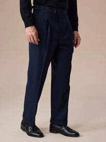 Marini Dervio High Waisted Double Pleated Pants