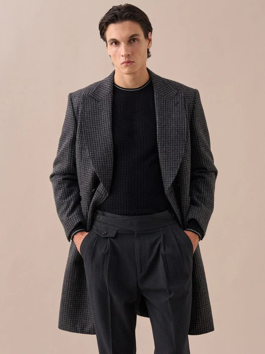 Marini Gentleman Double-Breasted Wool Coat