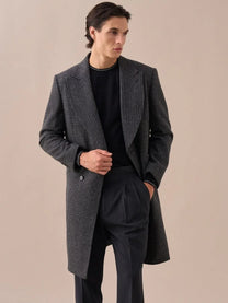 Marini Gentleman Double-Breasted Wool Coat