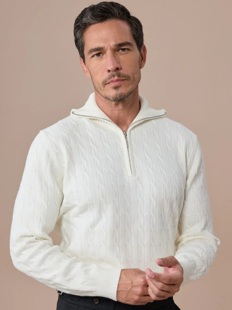 Marini Half Zip Polo Collar Sweater