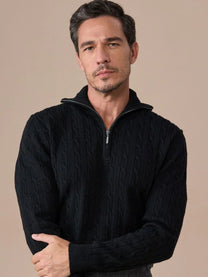 Marini Half Zip Polo Collar Sweater