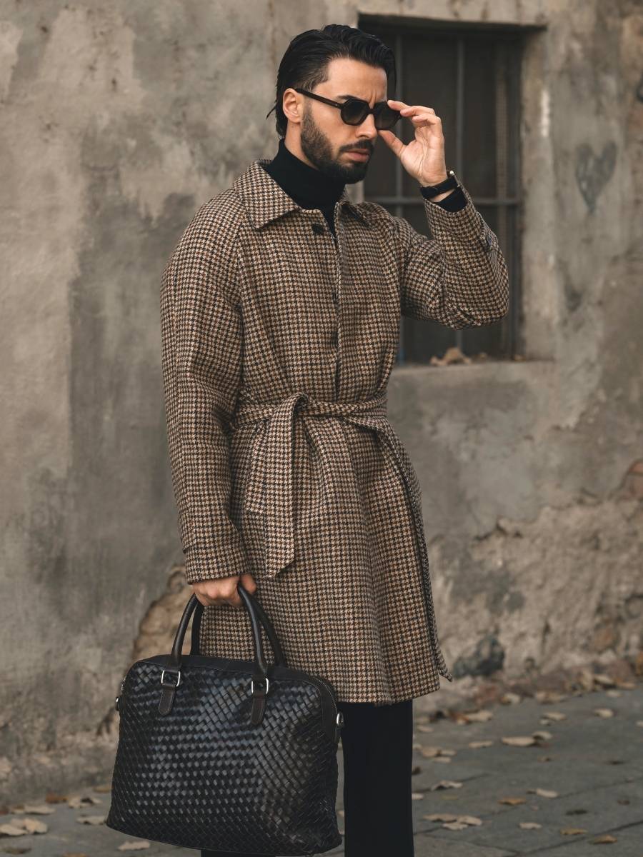 Marini Heritage 100% Wool Belted Coat