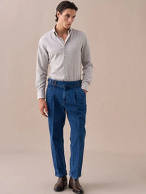 Marini Isernia High Waisted Denim Trousers