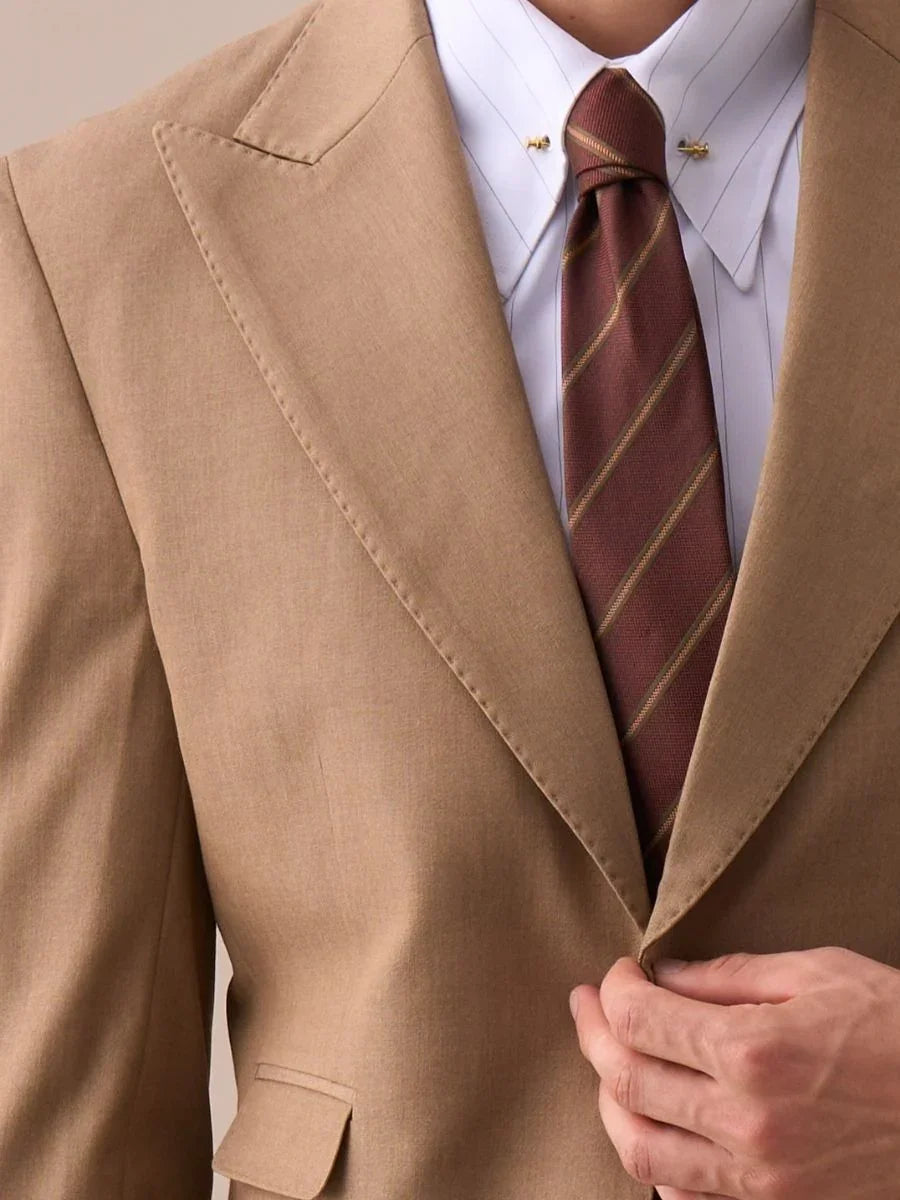 Marini Italian Wrinkle-Free Striped Long-Sleeve Shirt