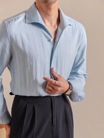 Marini Ivory Textured Relaxed Shirt