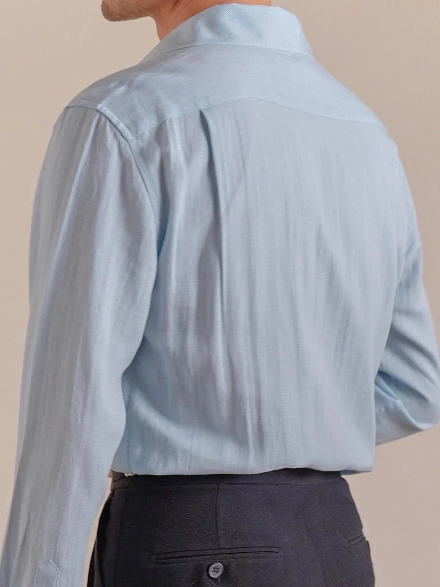 Marini Ivory Textured Relaxed Shirt