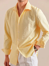 Marini Lightweight Seersucker Long-Sleeve Shirt