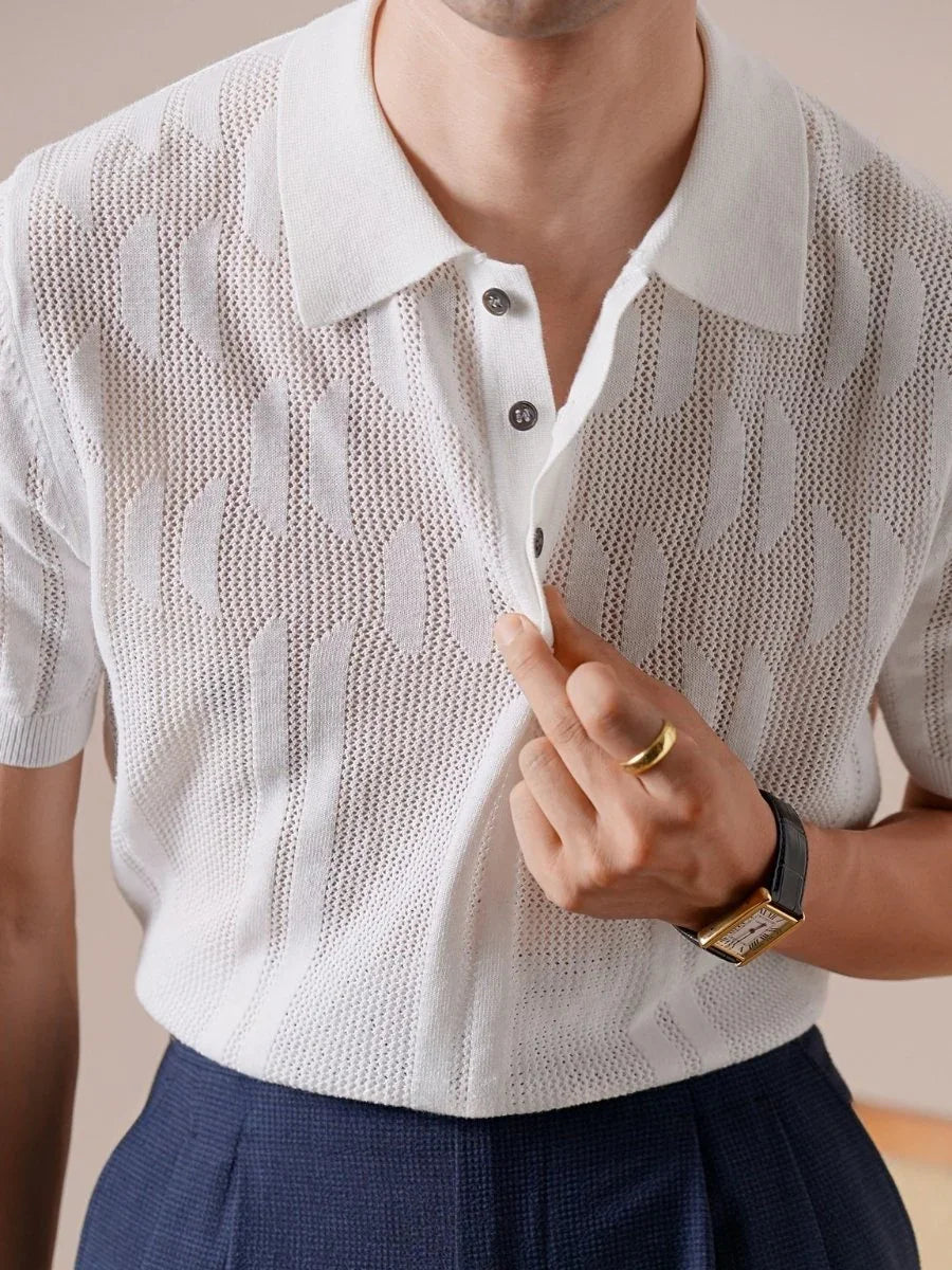 Marini Linen Texture Polo