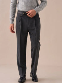 Marini Livorno Double Pleated Belt Loop Pants