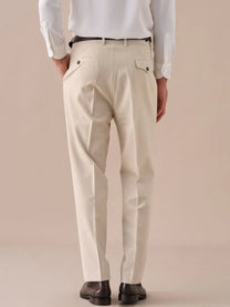 Marini Livorno Double Pleated Belt Loop Pants
