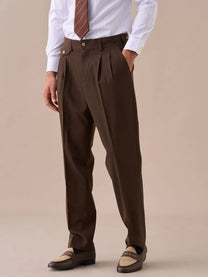 Marini Livorno Double Pleated Belt Loop Pants