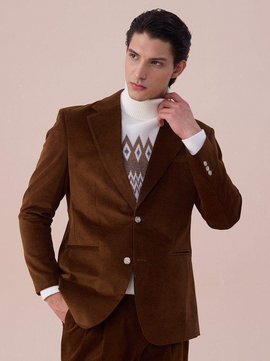 Marini Luni Corduroy Single-Breasted Blazer