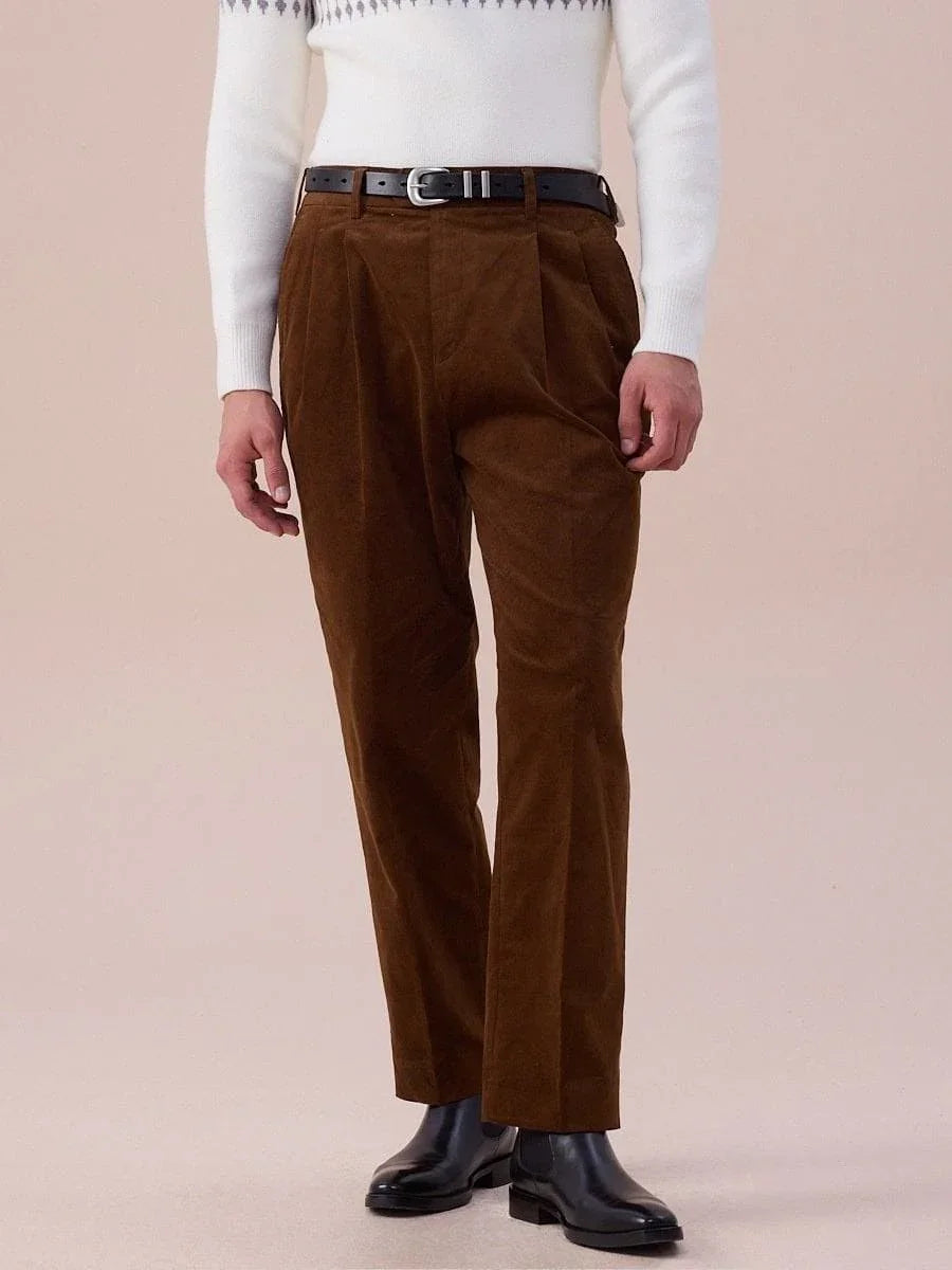 Marini Luni High-Waisted Corduroy Trousers