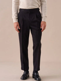 Marini Moliterno High Waisted Double Pleated Pants