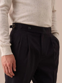 Marini Moliterno High Waisted Double Pleated Pants