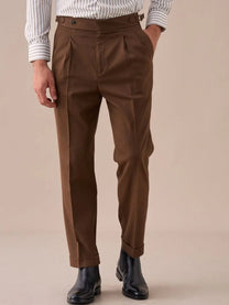Marini Moliterno High Waisted Double Pleated Pants
