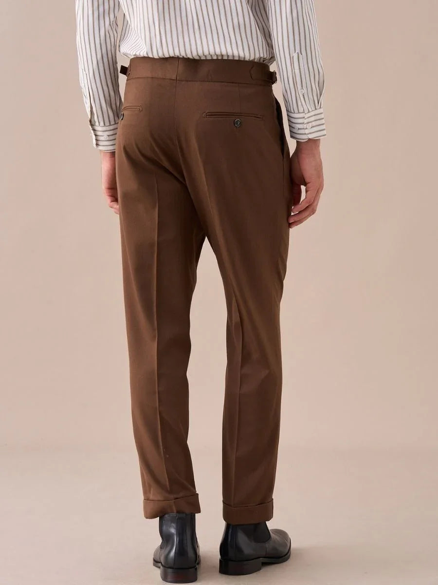 Marini Moliterno High Waisted Double Pleated Pants