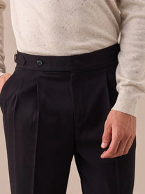 Marini Moliterno High Waisted Double Pleated Pants