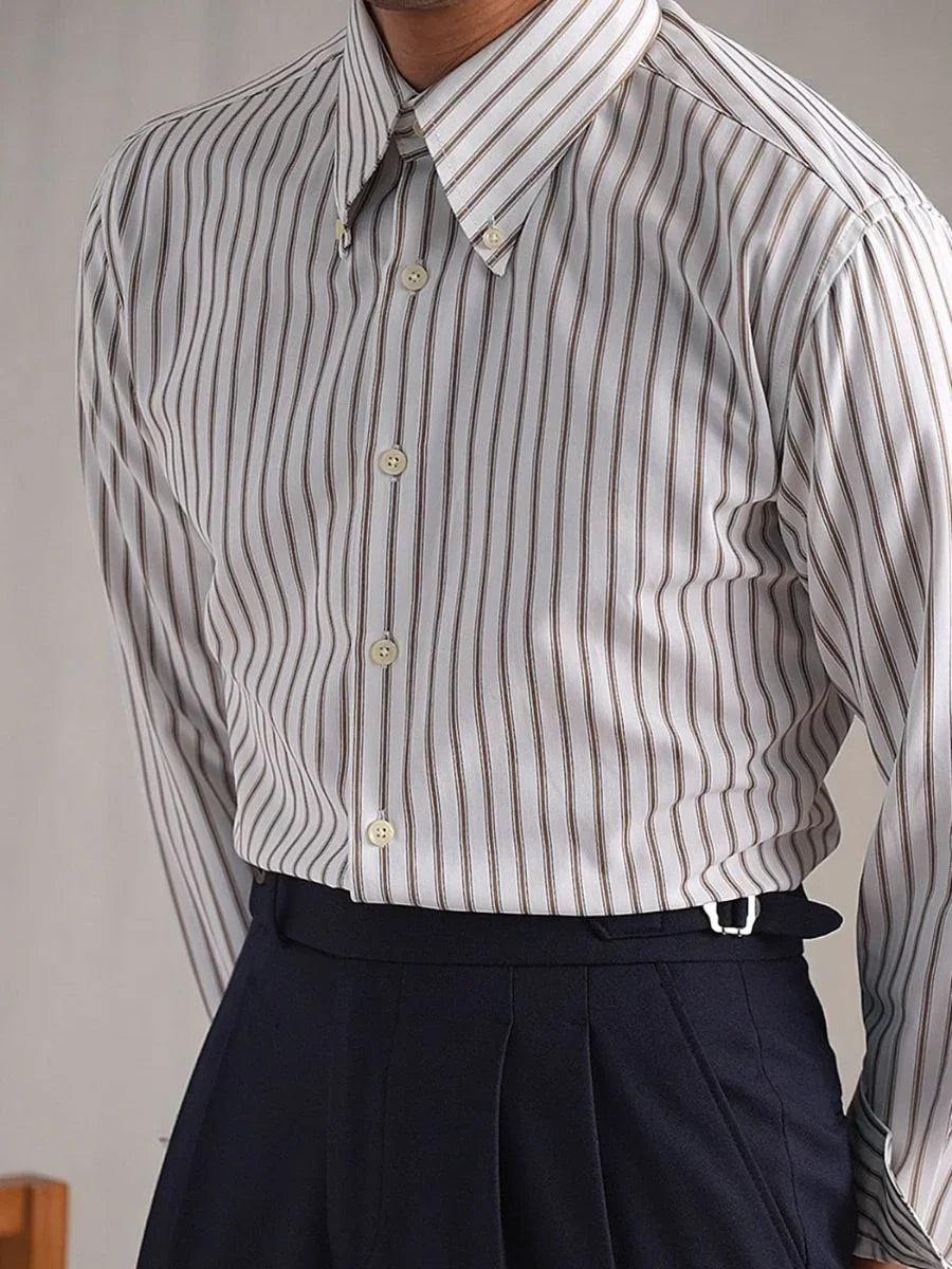 Marini Montoro Classic Stripe Shirt – MARINI