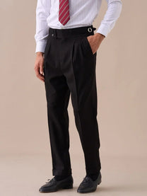 Marini Napoli High Waisted Double Pleated Pants