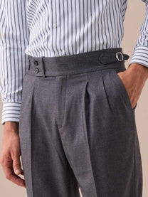 Marini Napoli High Waisted Double Pleated Pants