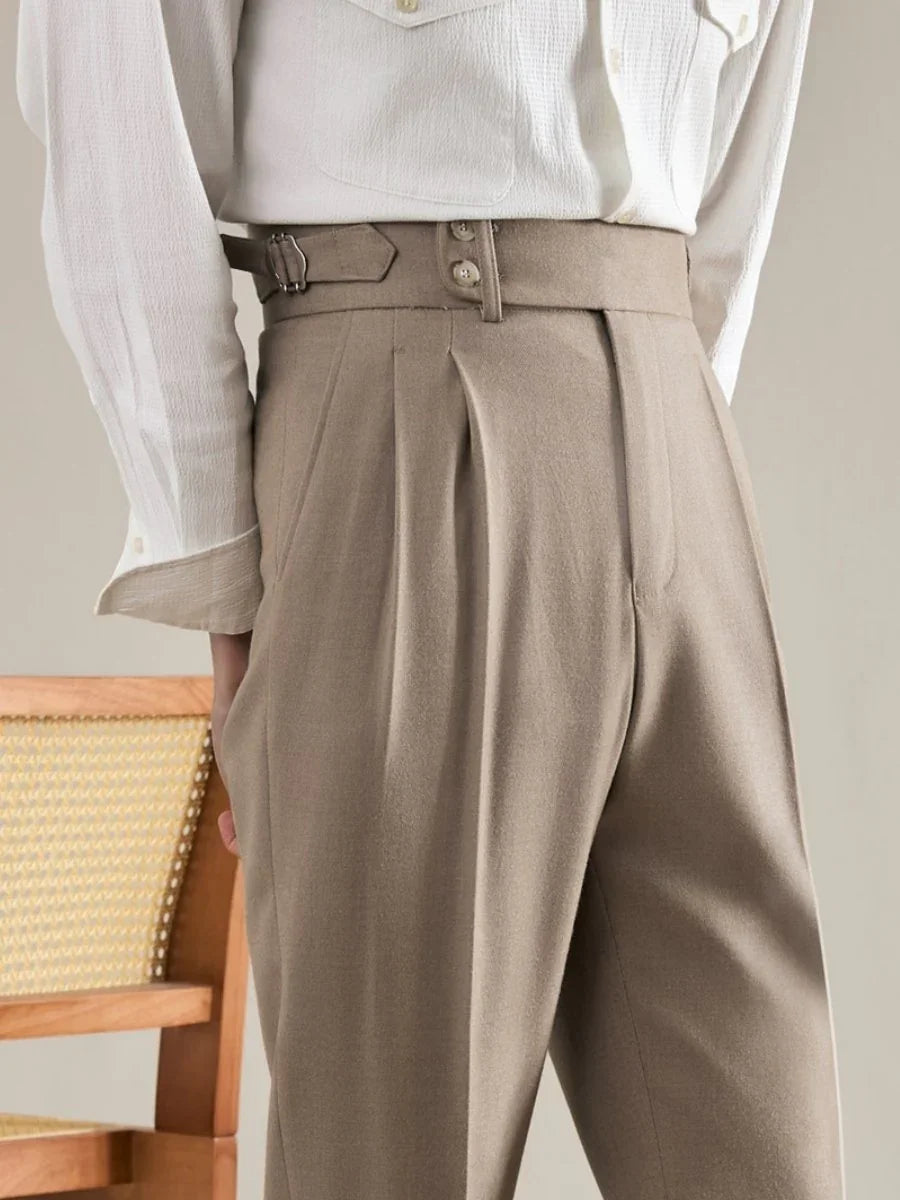 Marini Napoli High Waisted Double Pleated Pants – MARINI