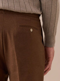 Marini Napoli High Waisted Double Pleated Pants