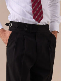 Marini Napoli High Waisted Double Pleated Pants