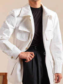 Marini Oria Utility 100% Cotton Jacket