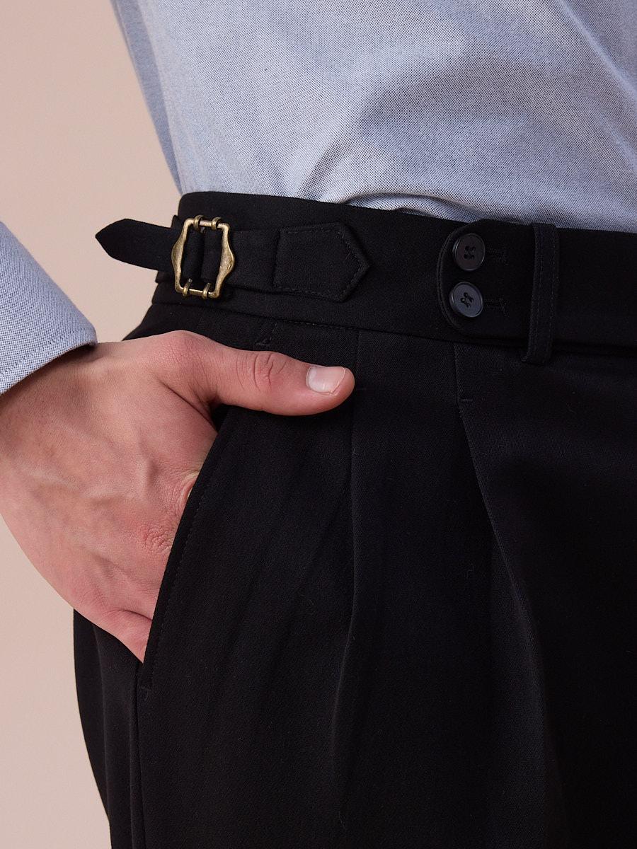 Marini Orvello High Waisted Double Pleated Pants