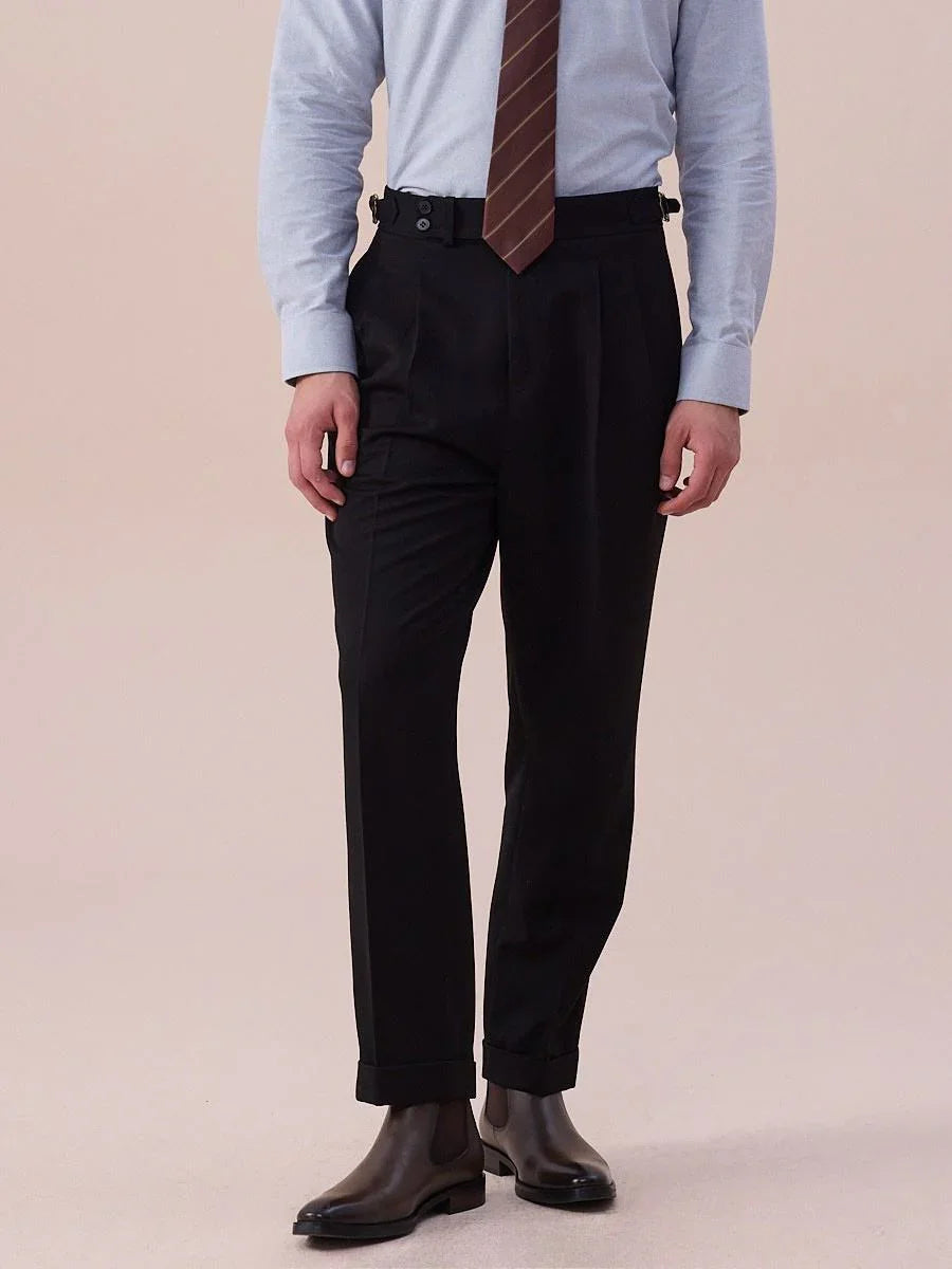 Marini Orvello High Waisted Double Pleated Pants