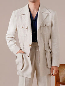 Marini PortoFino Linen Blend Safari Blazer