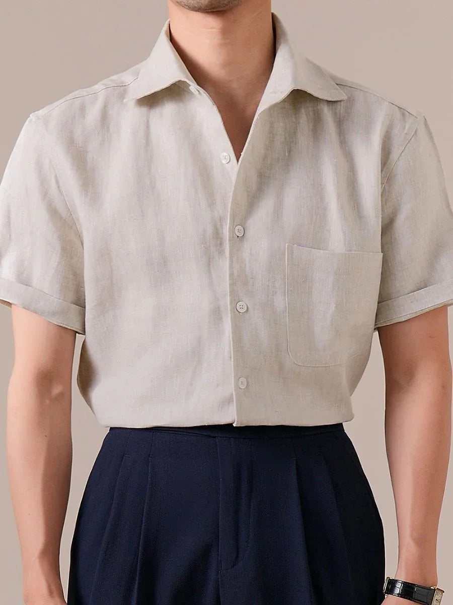 Marini Pure Linen Short Sleeve Shirt