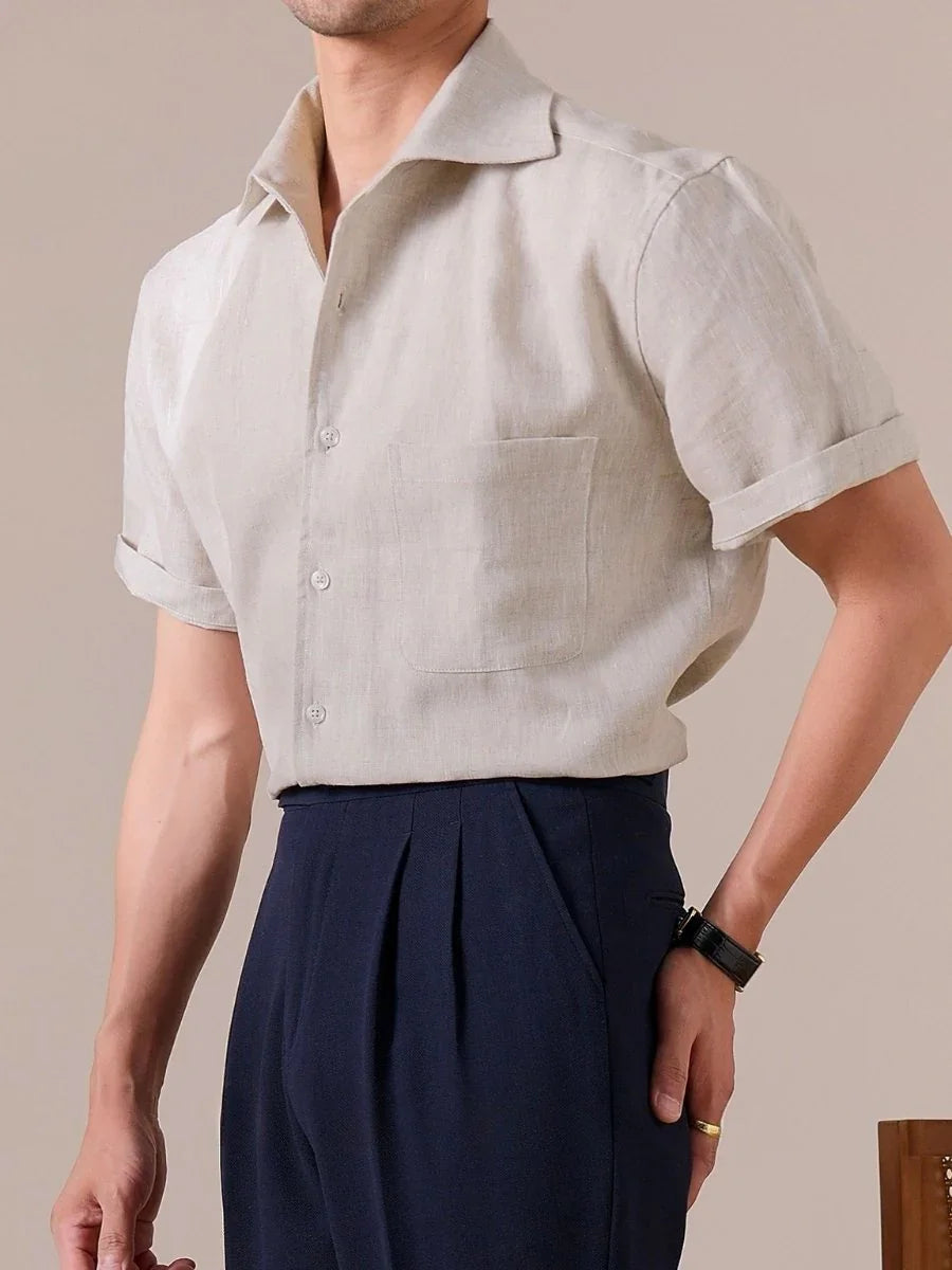 Marini Pure Linen Short Sleeve Shirt