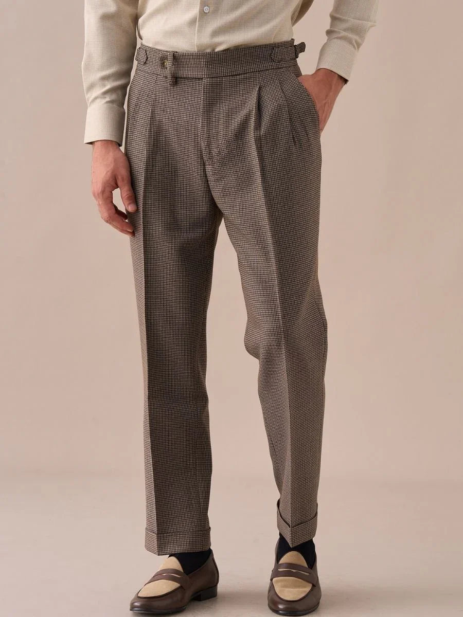 Marini Ravenna High Waisted Double Pleated Pants