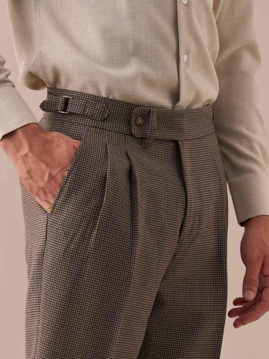 Marini Ravenna High Waisted Double Pleated Pants